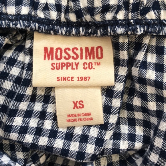 NWT Mossimo Gingham Off-the-shoulder Top - Picture 3 of 4
